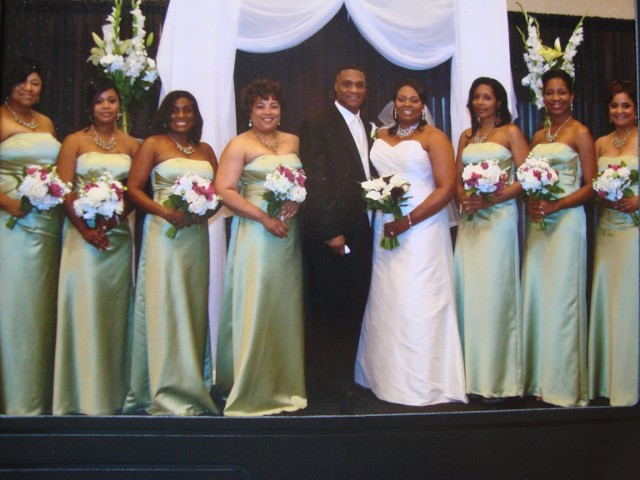 Couple with the Bridesmaids