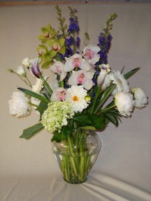 Flowers in Bowl Vase